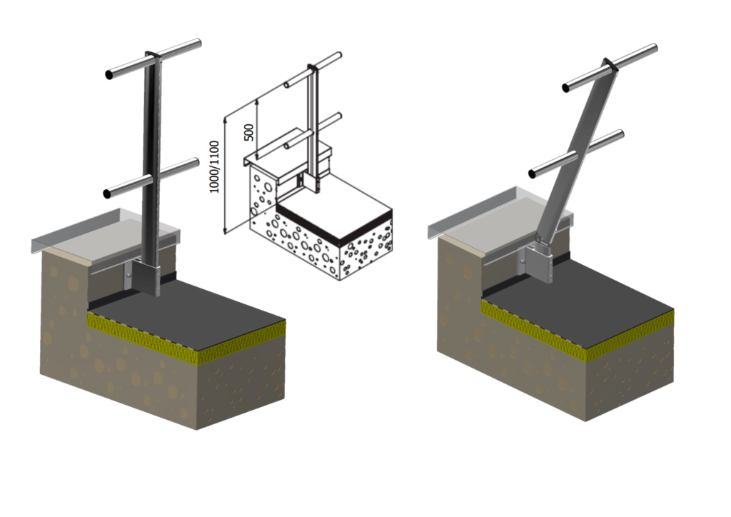Barandilla fija con aplique